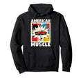 American Muscle Car Lovers Comic Auto Hoodie - Casual Everyday Wear Unisex - T-Shirt, Sweatshirt, Hoodie