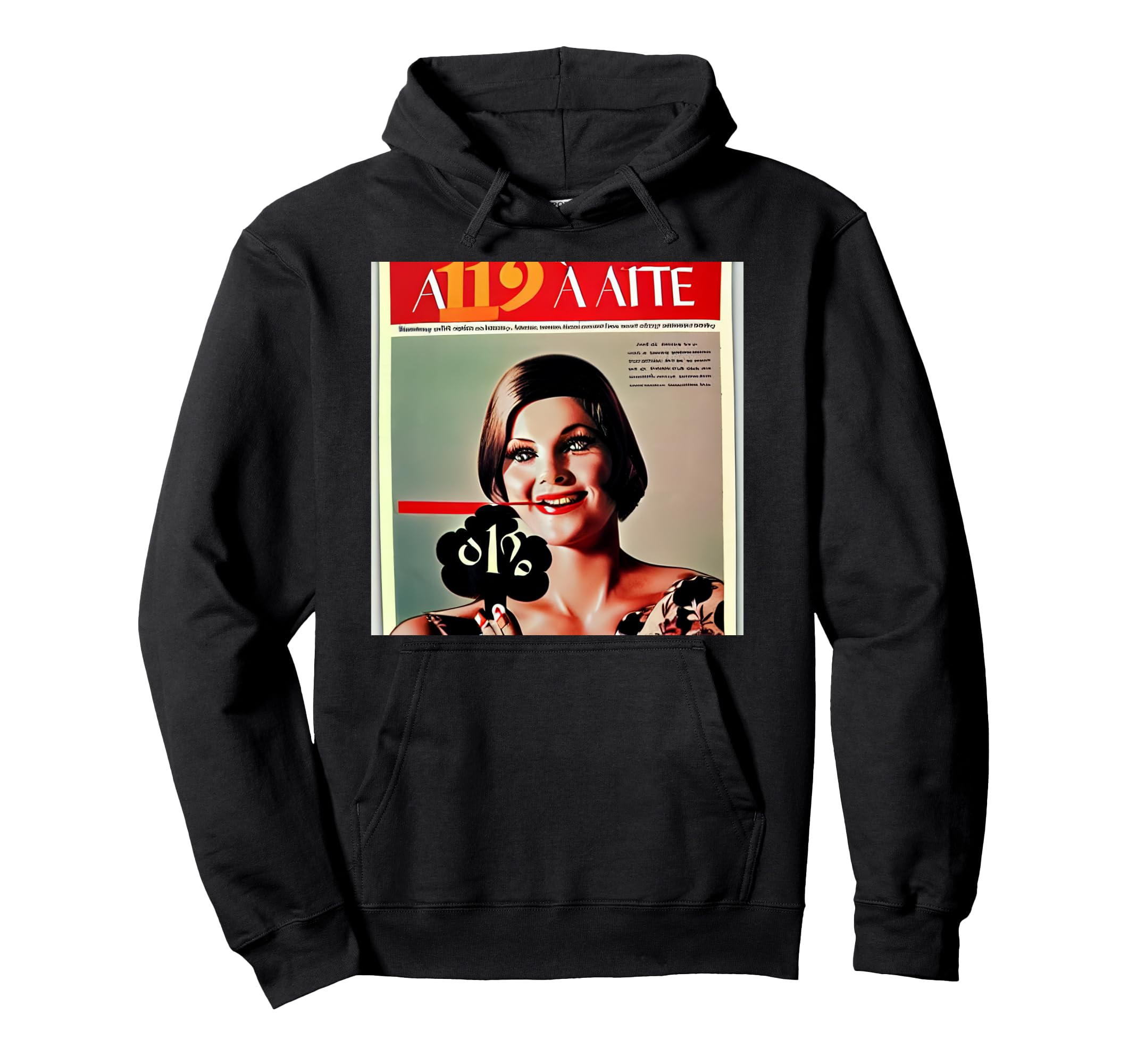 Strange Artwork Foreign Magazine Hoodie - Fun Novelty Design Men Women - T-Shirt, Sweatshirt, Hoodie