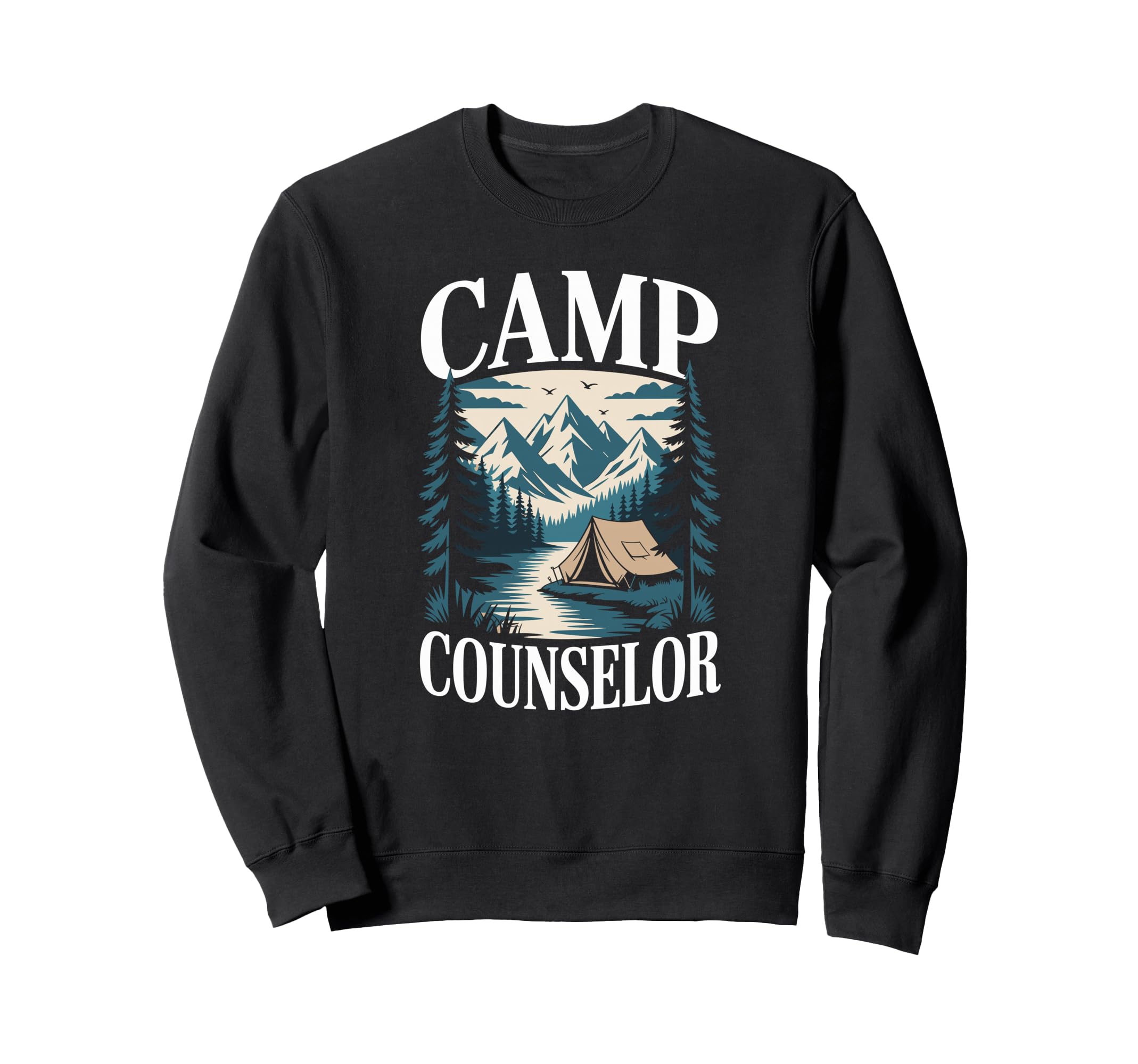 Sunset Camp Counselor Wilderness Sweatshirt - Fun Novelty Design Men Women - T-Shirt, Sweatshirt, Hoodie