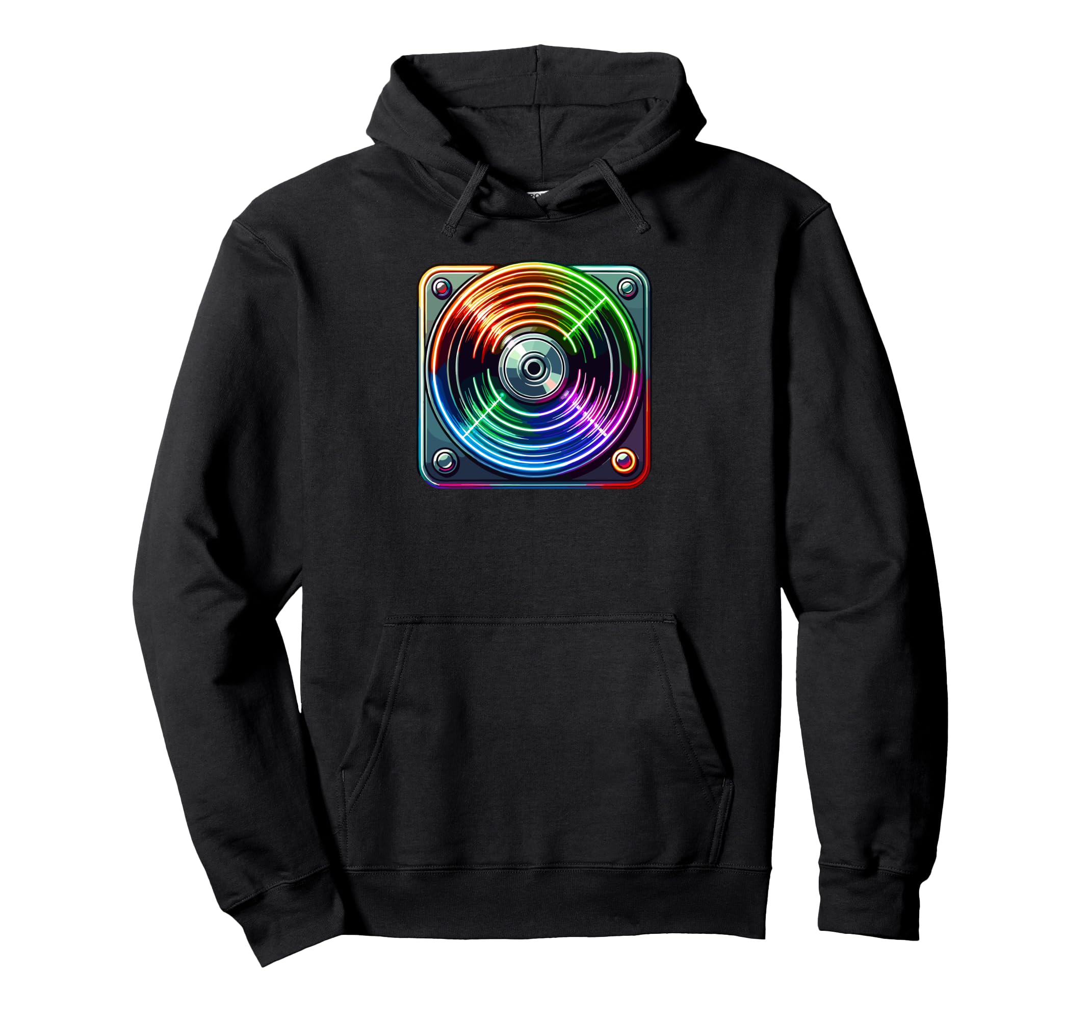 Vinyl Record Player Music Hoodie - Aesthetic Graphic Men Women - T-Shirt, Sweatshirt, Hoodie