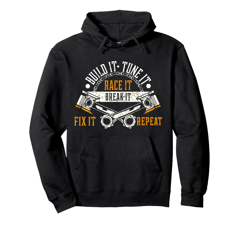 Funny Drag Race Race Mechanic Car Fan Hoodie - Graphic Print for Adults - T-Shirt, Sweatshirt, Hoodie