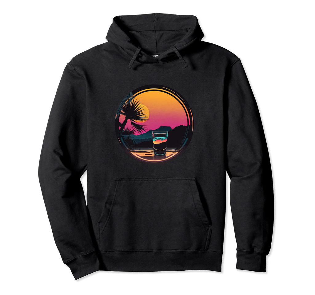 Tequila Synthwave 80S Retrowave Aesthetic Hoodie - Unique Graphic Men Women - T-Shirt, Sweatshirt, Hoodie
