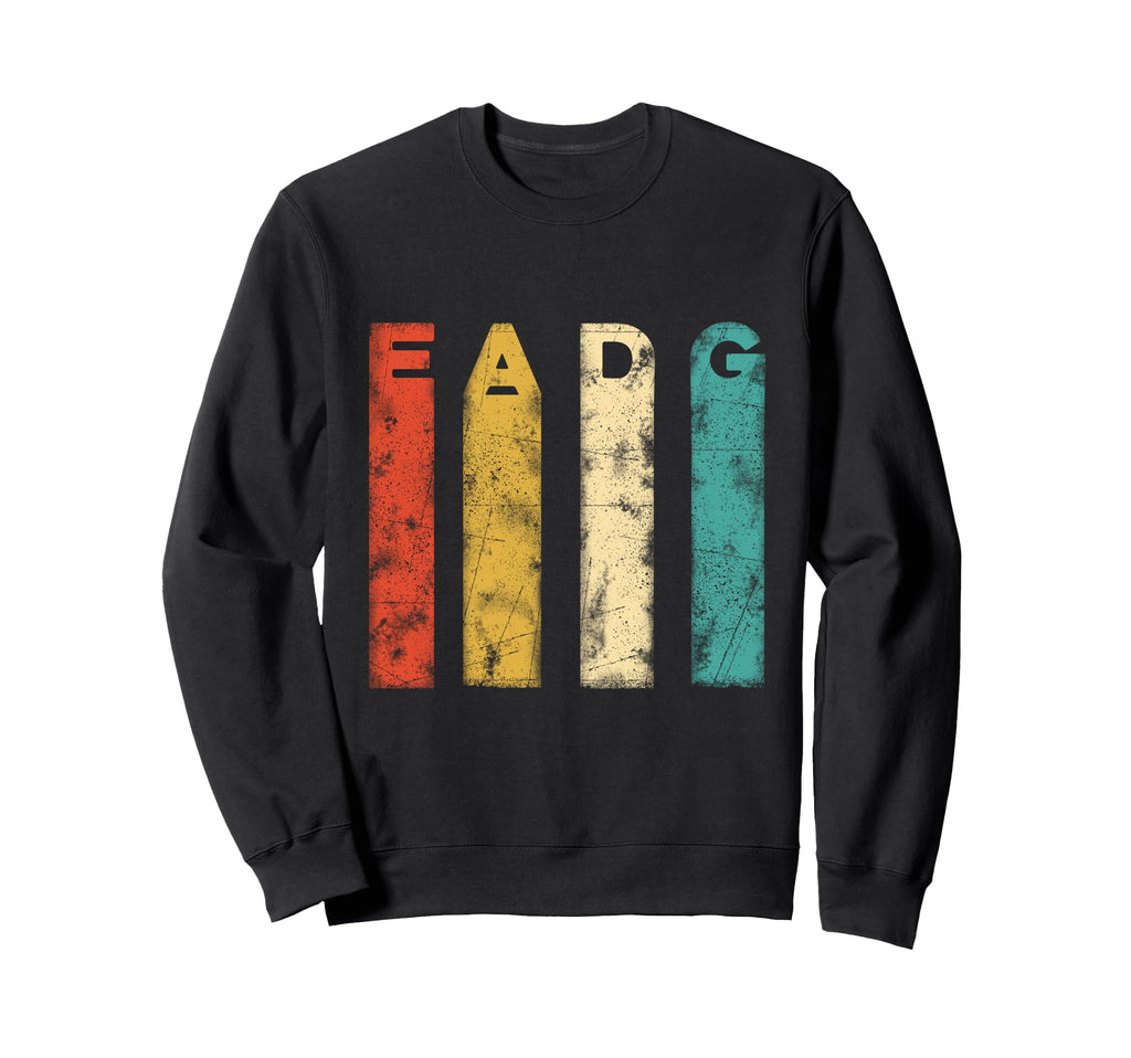 Eadg Bass Guitar Strings Typography Sweatshirt - Graphic Print Men Women - T-Shirt, Sweatshirt, Hoodie