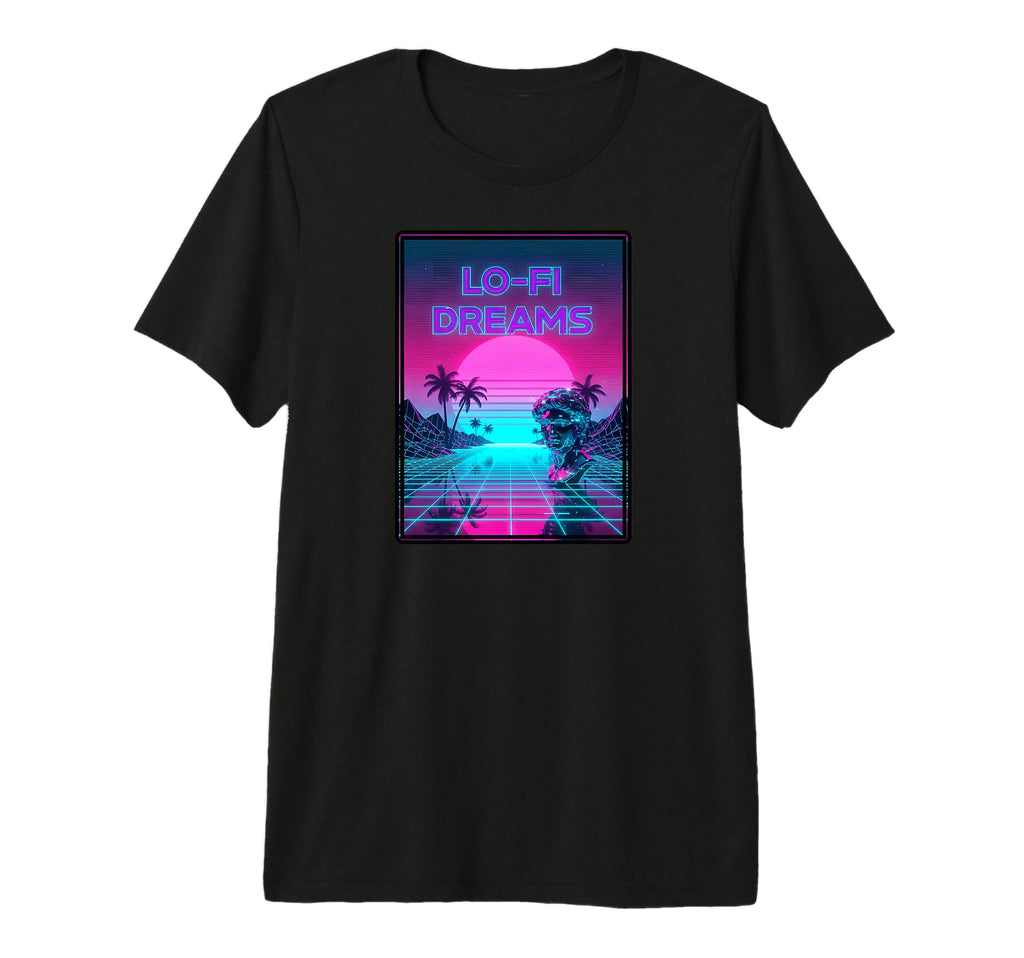 Lo Fi Dreams Vaporwave 80S Aesthetic T-Shirt - Graphic Print Men Women - T-Shirt, Sweatshirt, Hoodie