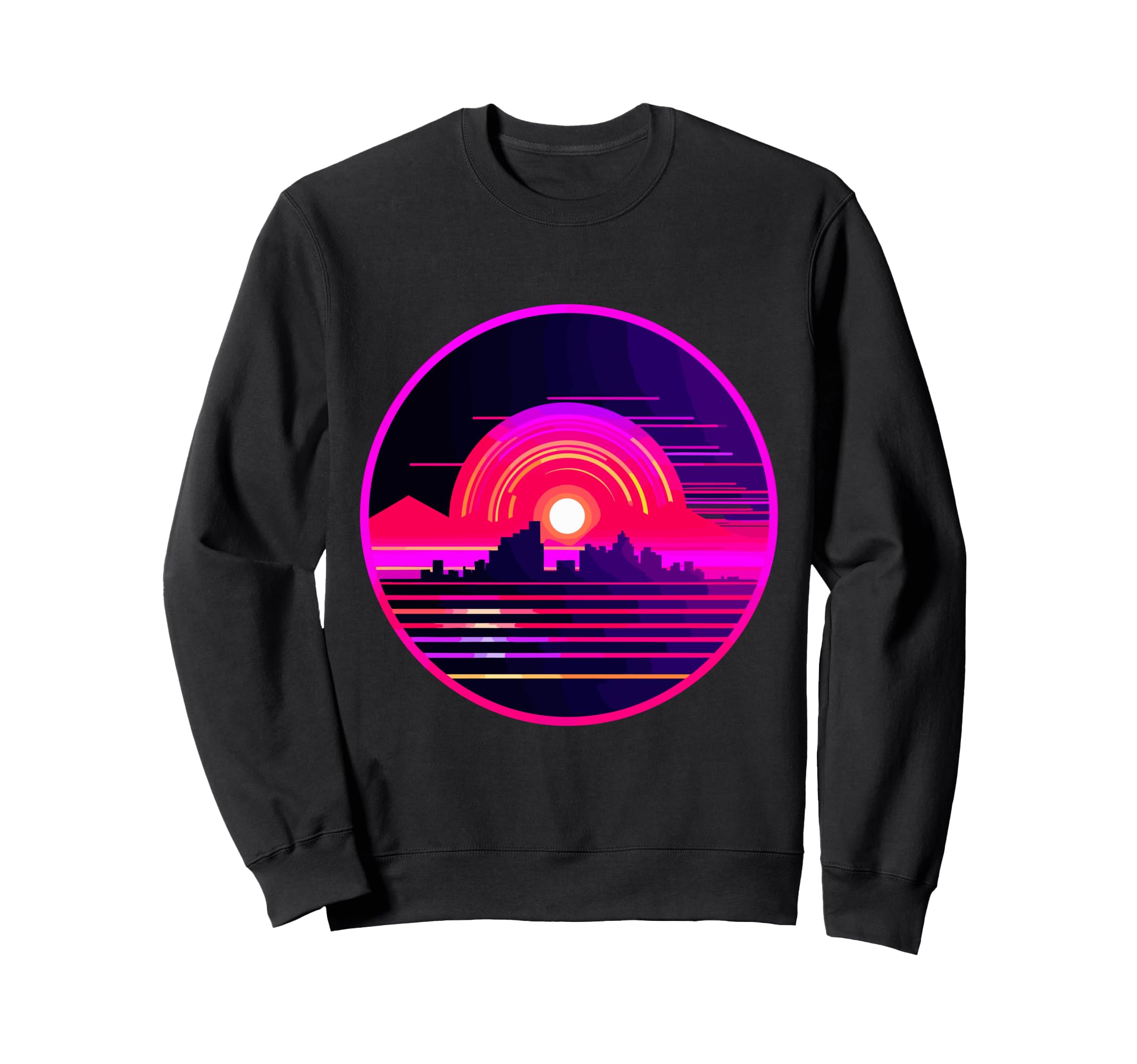Vinyl Record Vaporwave Music Sweatshirt - Aesthetic Graphic for Adults - T-Shirt, Sweatshirt, Hoodie