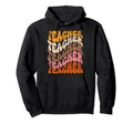Elementary School Teacher Groovy Hoodie - Unique Graphic Men Women - T-Shirt, Sweatshirt, Hoodie