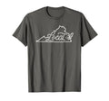 Virginia Local Typography Script T-Shirt - Casual Everyday Wear Men Women - T-Shirt, Sweatshirt, Hoodie
