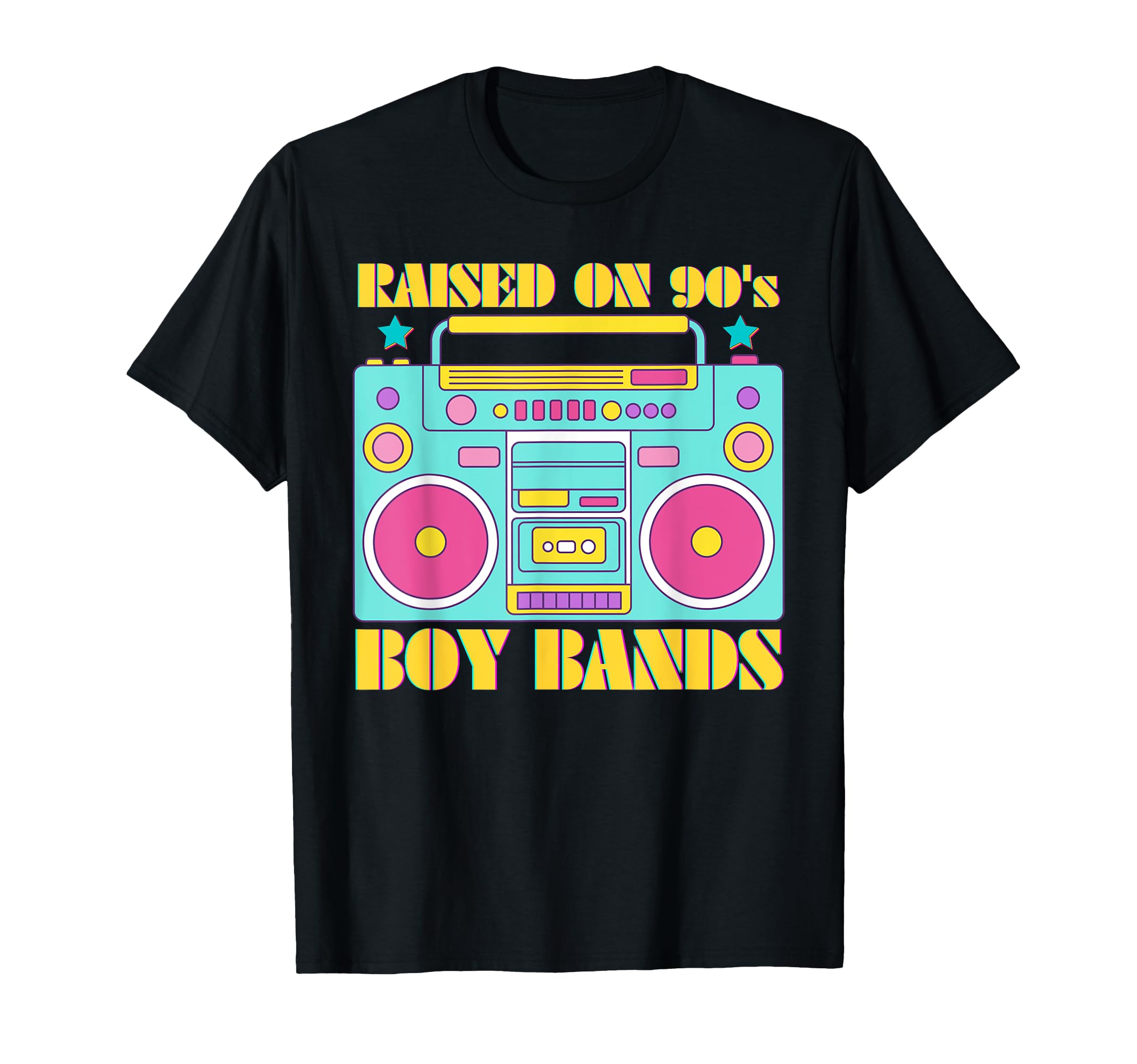 Raised 90S Bands 90S Music Nineties T-Shirt - Trendy Graphic Men Women - T-Shirt, Sweatshirt, Hoodie