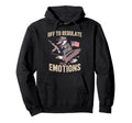 Off To Regulate Emotions Opossum Self Hoodie - Minimalist Print for Adults - T-Shirt, Sweatshirt, Hoodie
