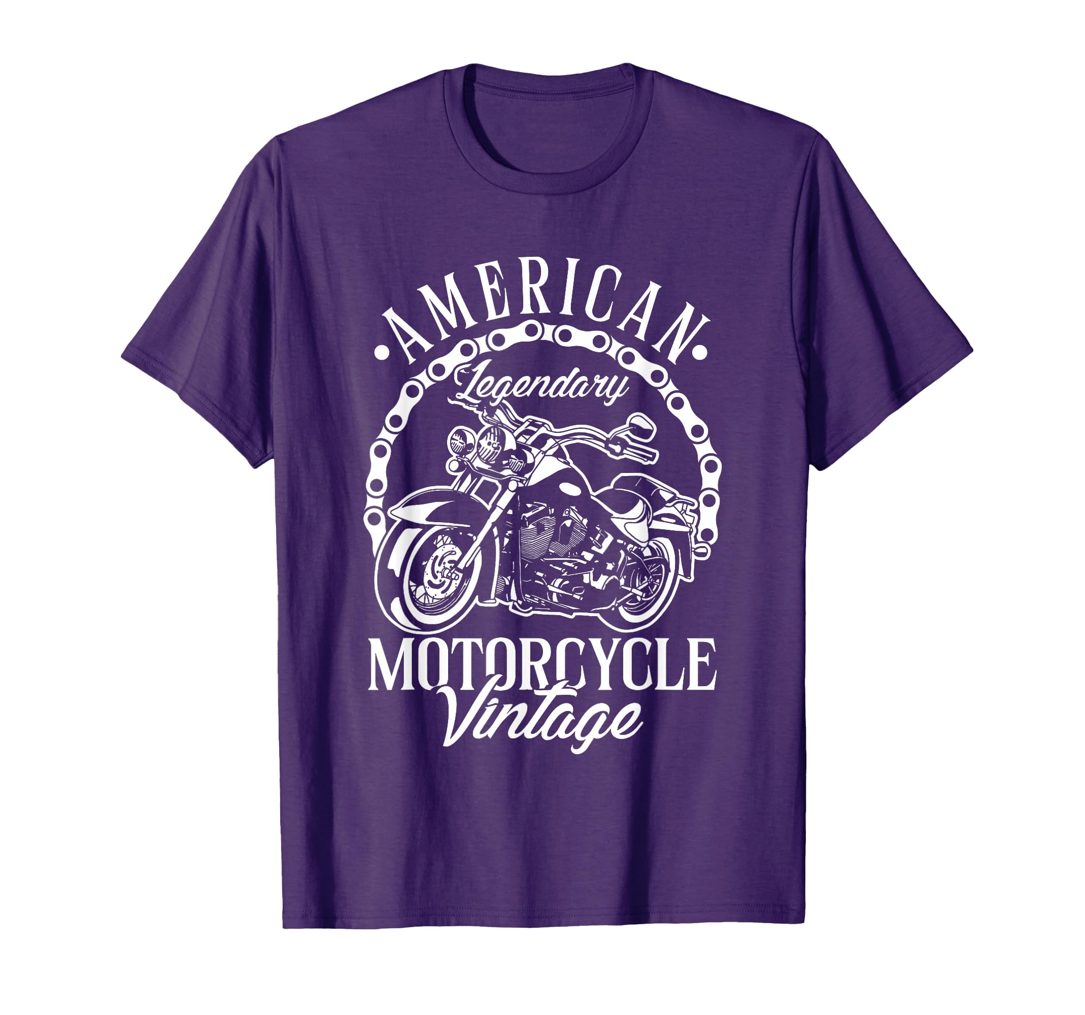 American Legendary Motorcycle Biker T-Shirt - Fun Novelty Design for Adults - T-Shirt, Sweatshirt, Hoodie