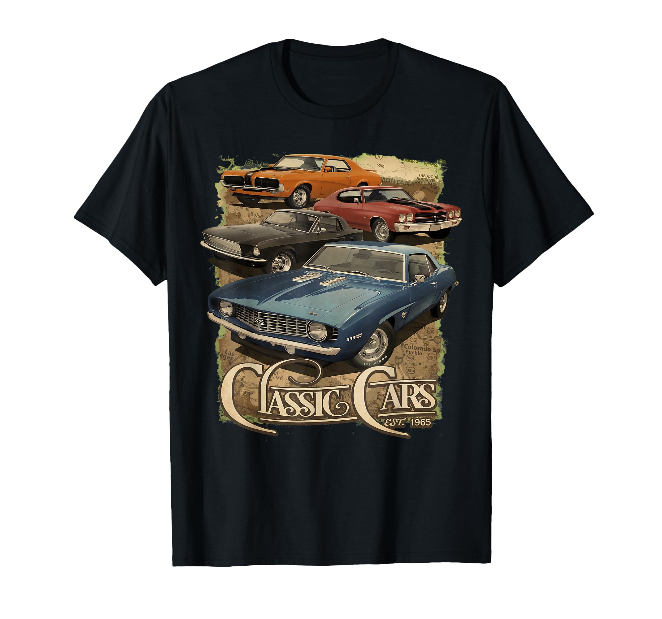 68 69 70 Chevelle American Muscle Car Hot T-Shirt - Novelty Apparel Unisex - T-Shirt, Sweatshirt, Hoodie