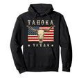 Tahoka Texas Western Patriotic Skull Hoodie - Fun Novelty Design for Adults - T-Shirt, Sweatshirt, Hoodie