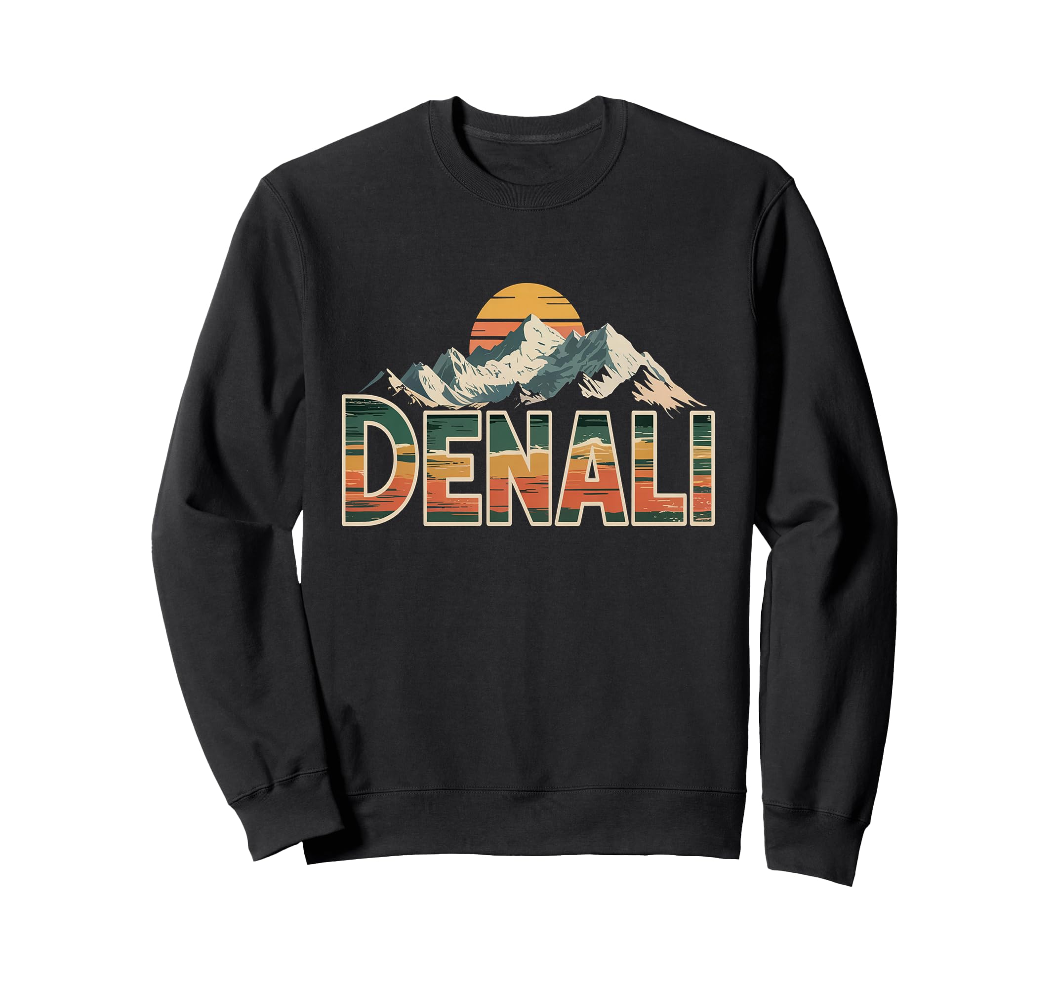 Denali National Park Sunset Sweatshirt - Casual Everyday Wear for Adults - T-Shirt, Sweatshirt, Hoodie