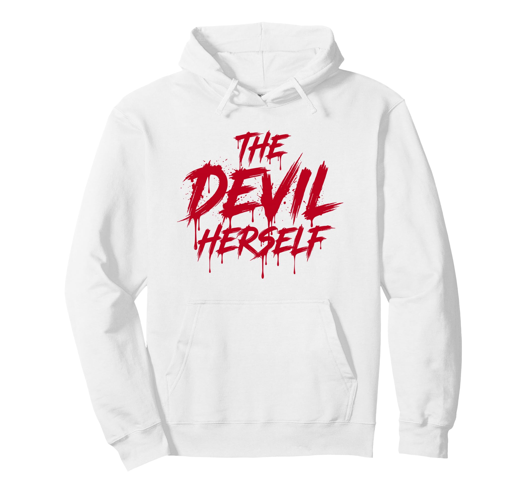 Devil Herself Occult Dark Feminine Hoodie - Trendy Graphic Unisex - T-Shirt, Sweatshirt, Hoodie