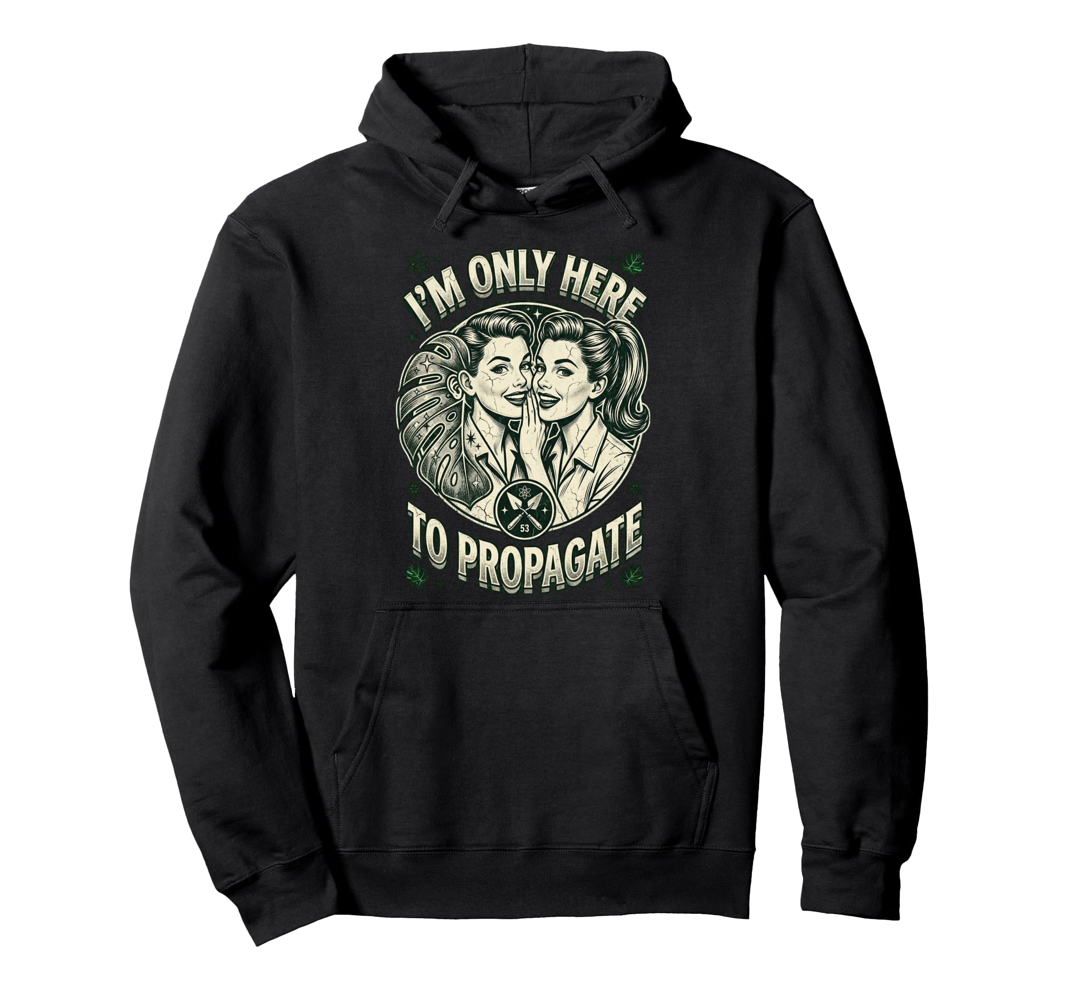 Introvert Gardening Plants S 50S Hoodie - Streetwear Style Unisex - T-Shirt, Sweatshirt, Hoodie