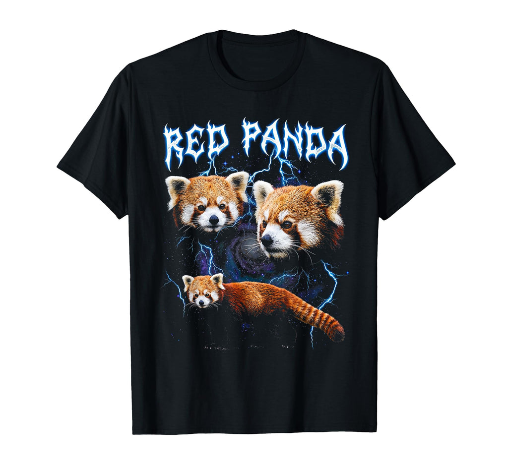 Red Panda 90S Heavy Metal Red Panda T-Shirt - Custom Art Print for Adults - T-Shirt, Sweatshirt, Hoodie