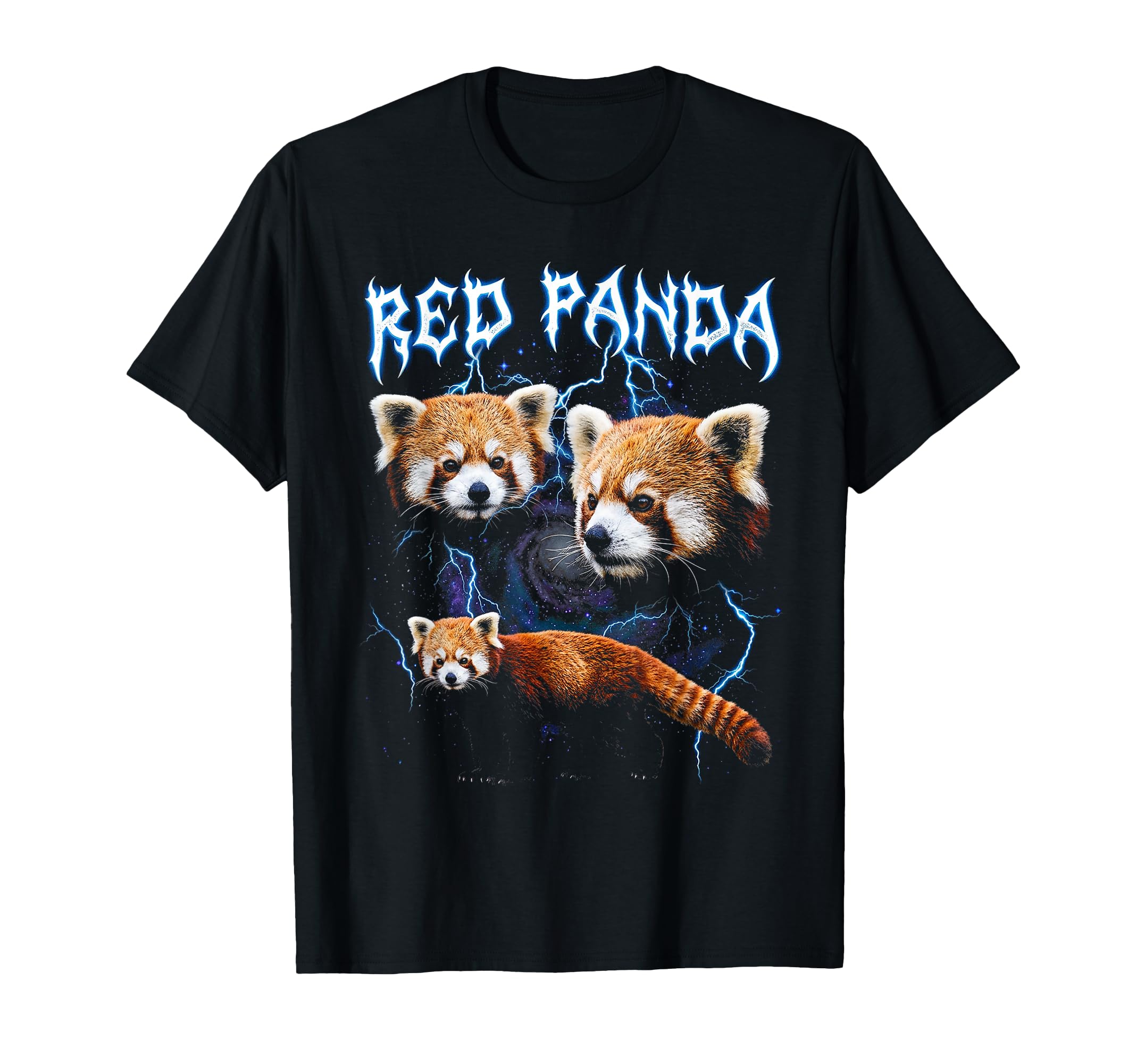 Red Panda 90S Heavy Metal Red Panda T-Shirt - Custom Art Print for Adults - T-Shirt, Sweatshirt, Hoodie