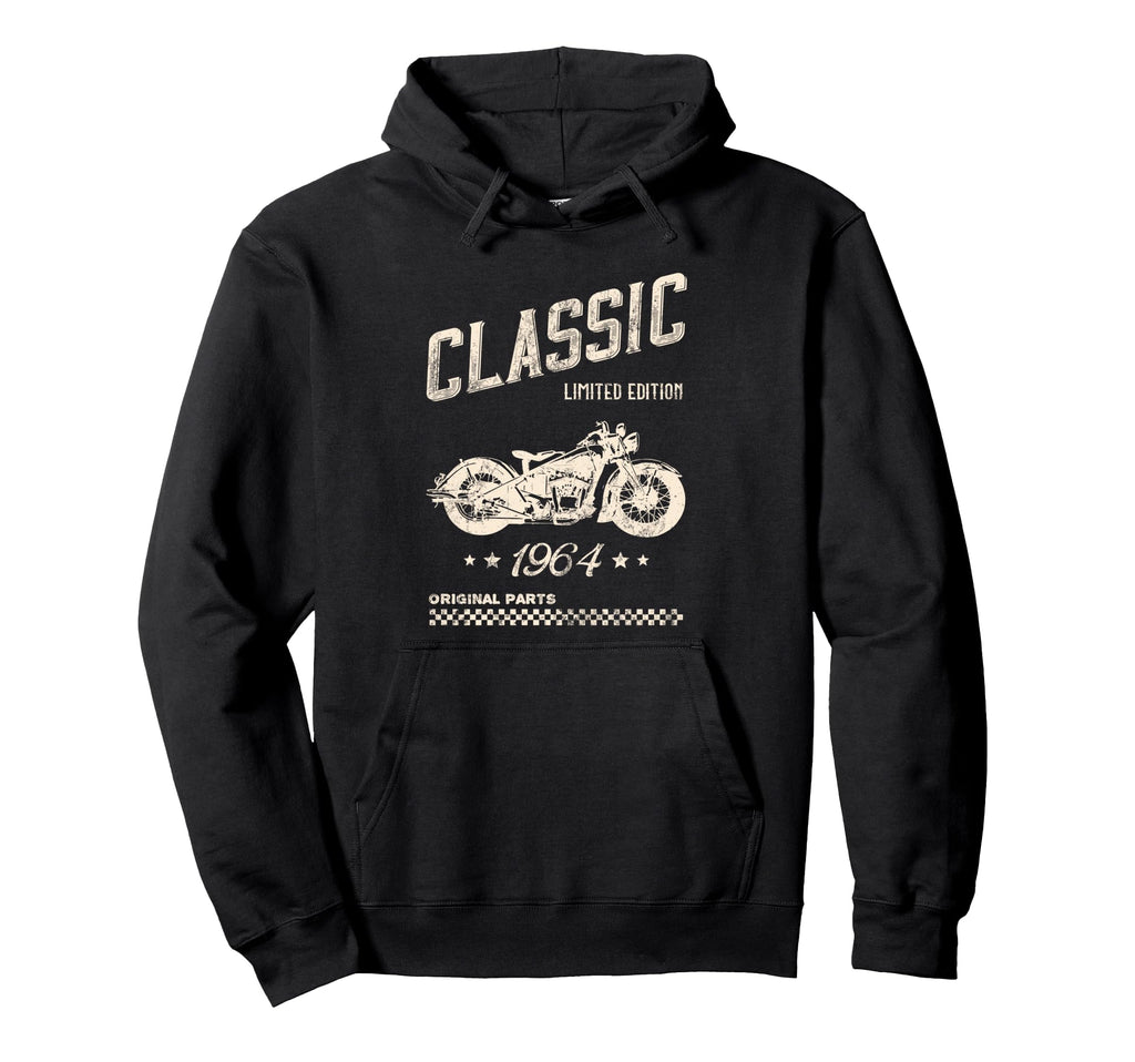 61St Birthday Motorcycle Born 1964 Hoodie - Streetwear Style Men Women - T-Shirt, Sweatshirt, Hoodie