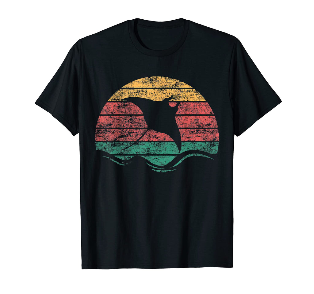 Funny Scuba Diving Manta Ray Sunset Ocean T-Shirt - Unique Graphic Unisex - T-Shirt, Sweatshirt, Hoodie