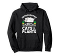 Introverted But Willing To Discuss Cats Hoodie - Trendy Graphic Men Women - T-Shirt, Sweatshirt, Hoodie