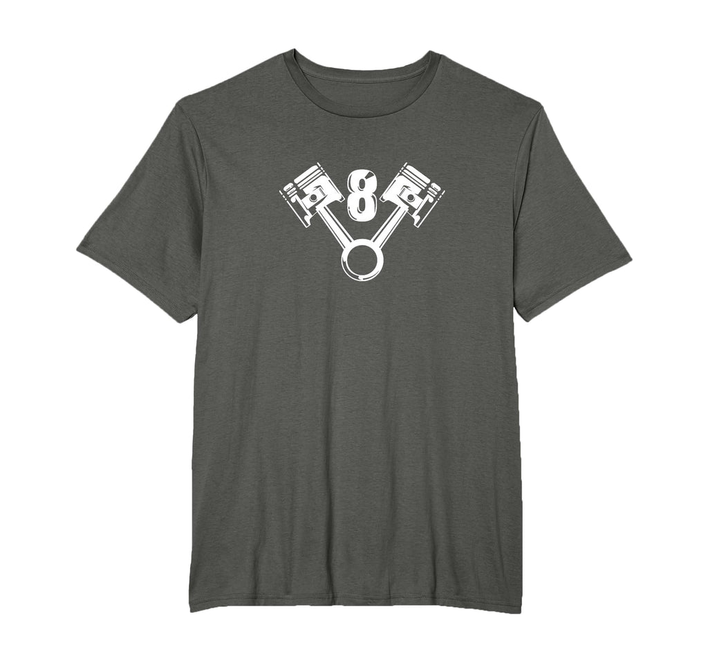 V8 Engine Eight Cylinder Car Fans T-Shirt - Custom Art Print Men Women - T-Shirt, Sweatshirt, Hoodie