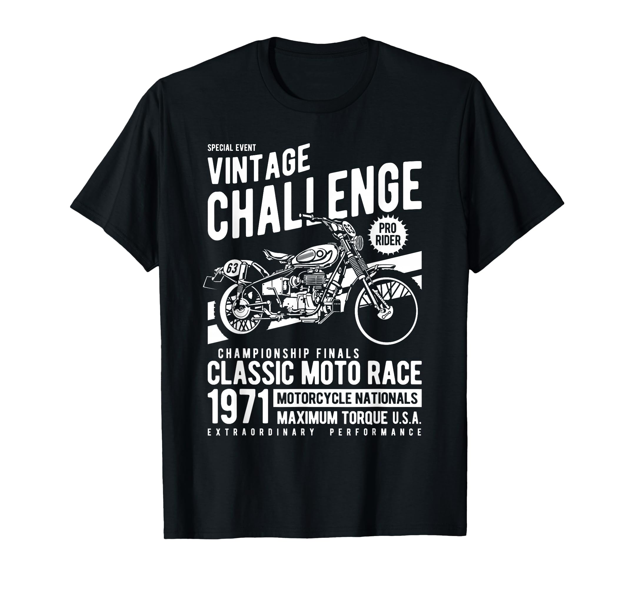 Challenge Motorcycle Race T-Shirt - Graphic Print for Adults - T-Shirt, Sweatshirt, Hoodie