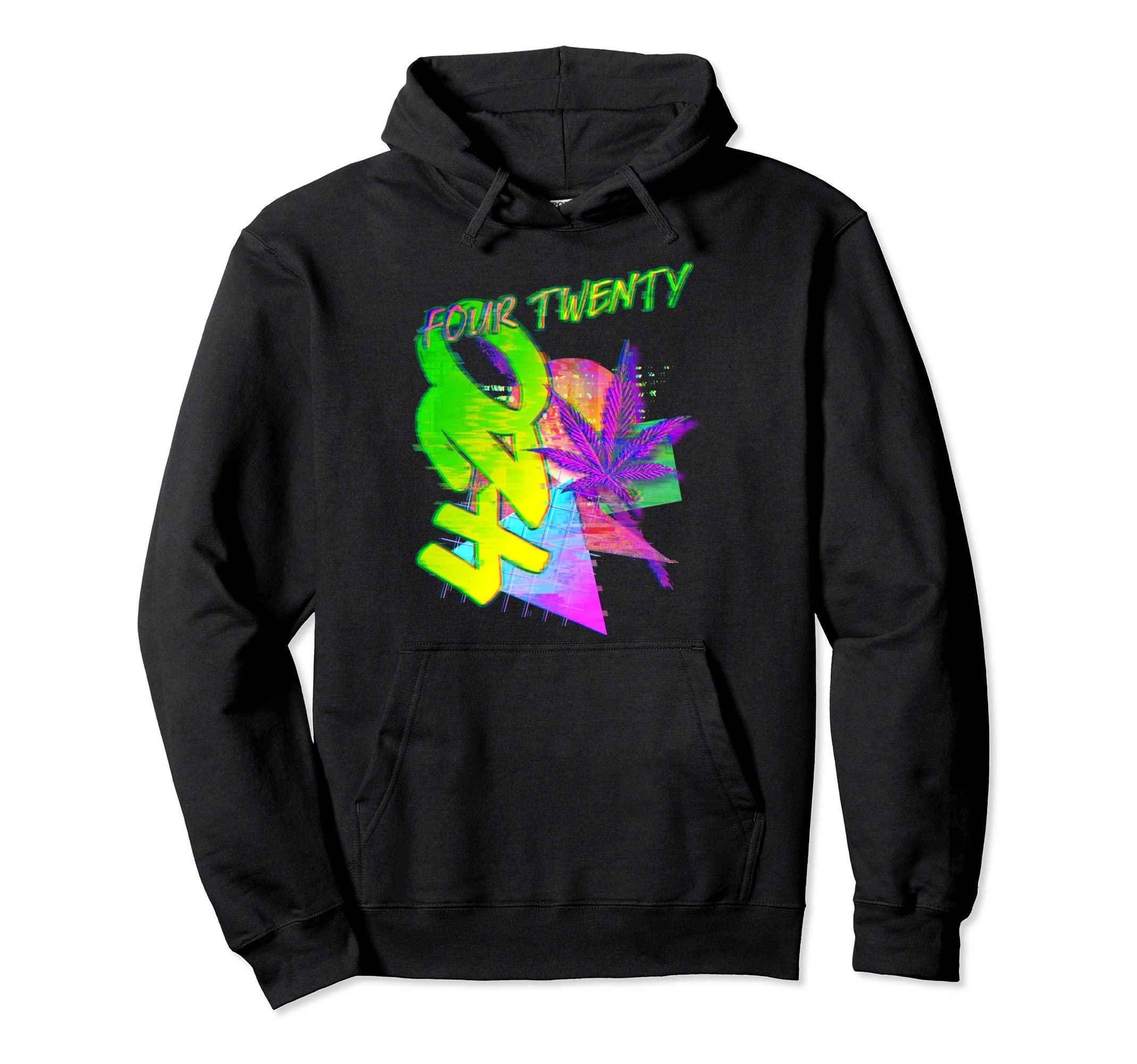 Vaporwave Synthwave 420 80S Hoodie - Minimalist Print Unisex - T-Shirt, Sweatshirt, Hoodie