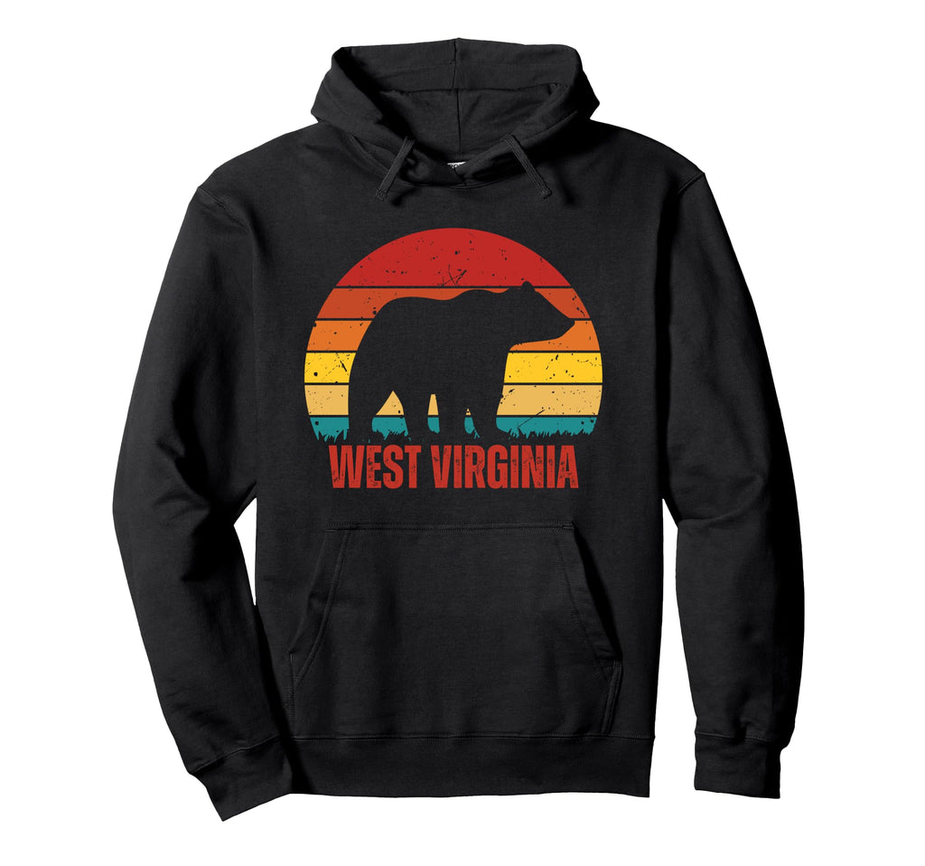 West Virginia Bear Sunset Hoodie - Casual Everyday Wear Unisex - T-Shirt, Sweatshirt, Hoodie