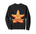 Meditation Starfish Yoga Pose Sweatshirt - Minimalist Print for Adults - T-Shirt, Sweatshirt, Hoodie