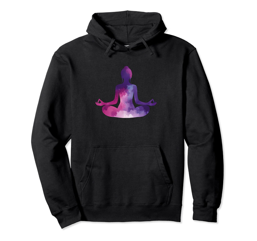 Colorful Yoga Meditation Pose Hoodie - Graphic Print Men Women - T-Shirt, Sweatshirt, Hoodie
