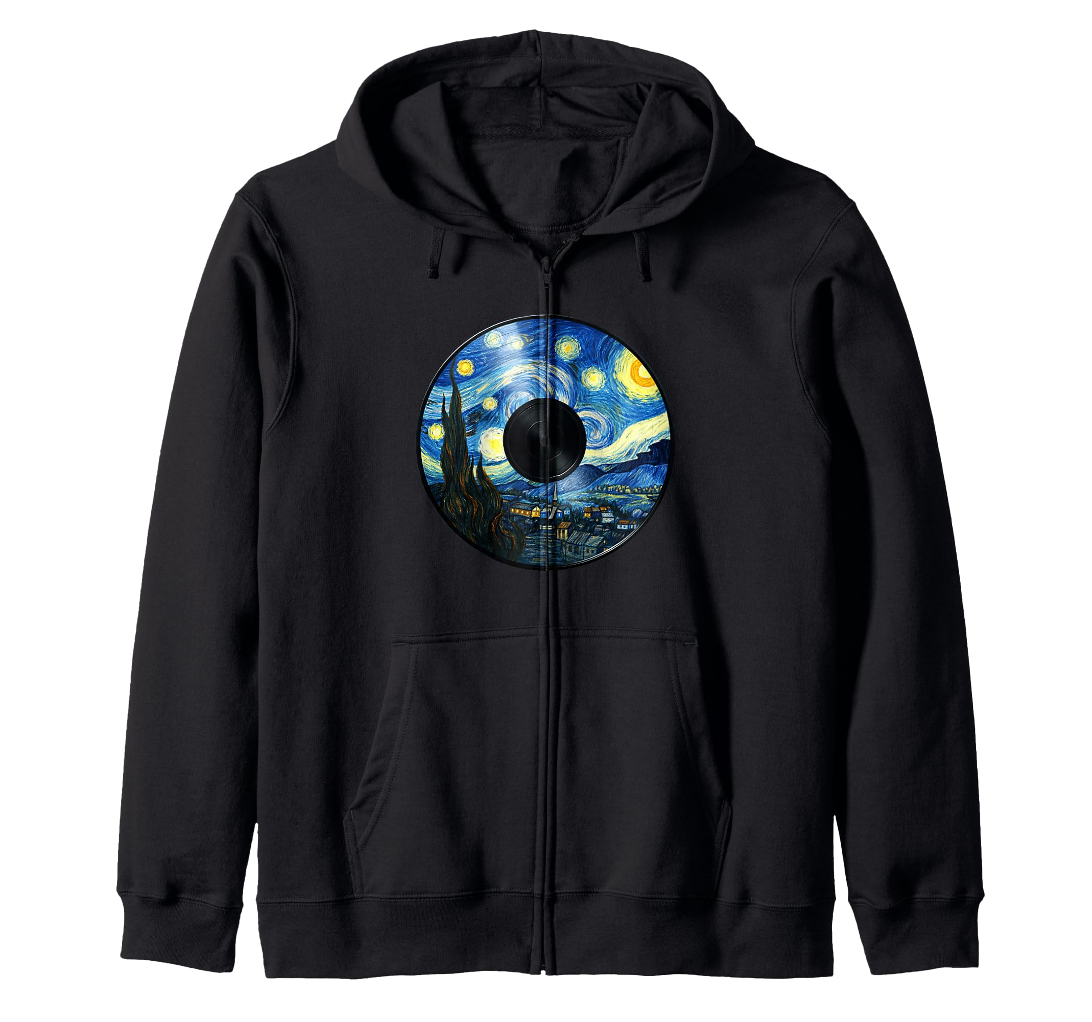 Vinyl Music Record Player Hoodie - Unique Graphic for Adults - T-Shirt, Sweatshirt, Hoodie