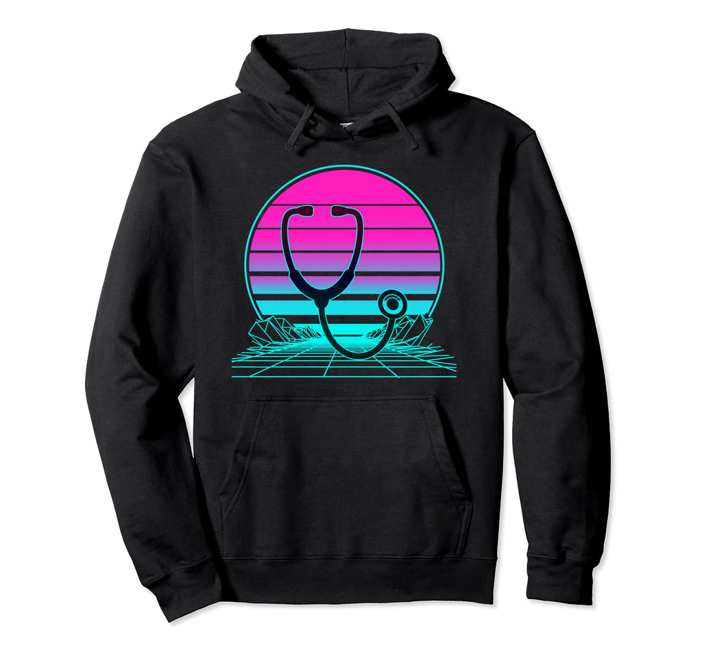 Sunset Stethoscope Hoodie - Streetwear Style Unisex - T-Shirt, Sweatshirt, Hoodie