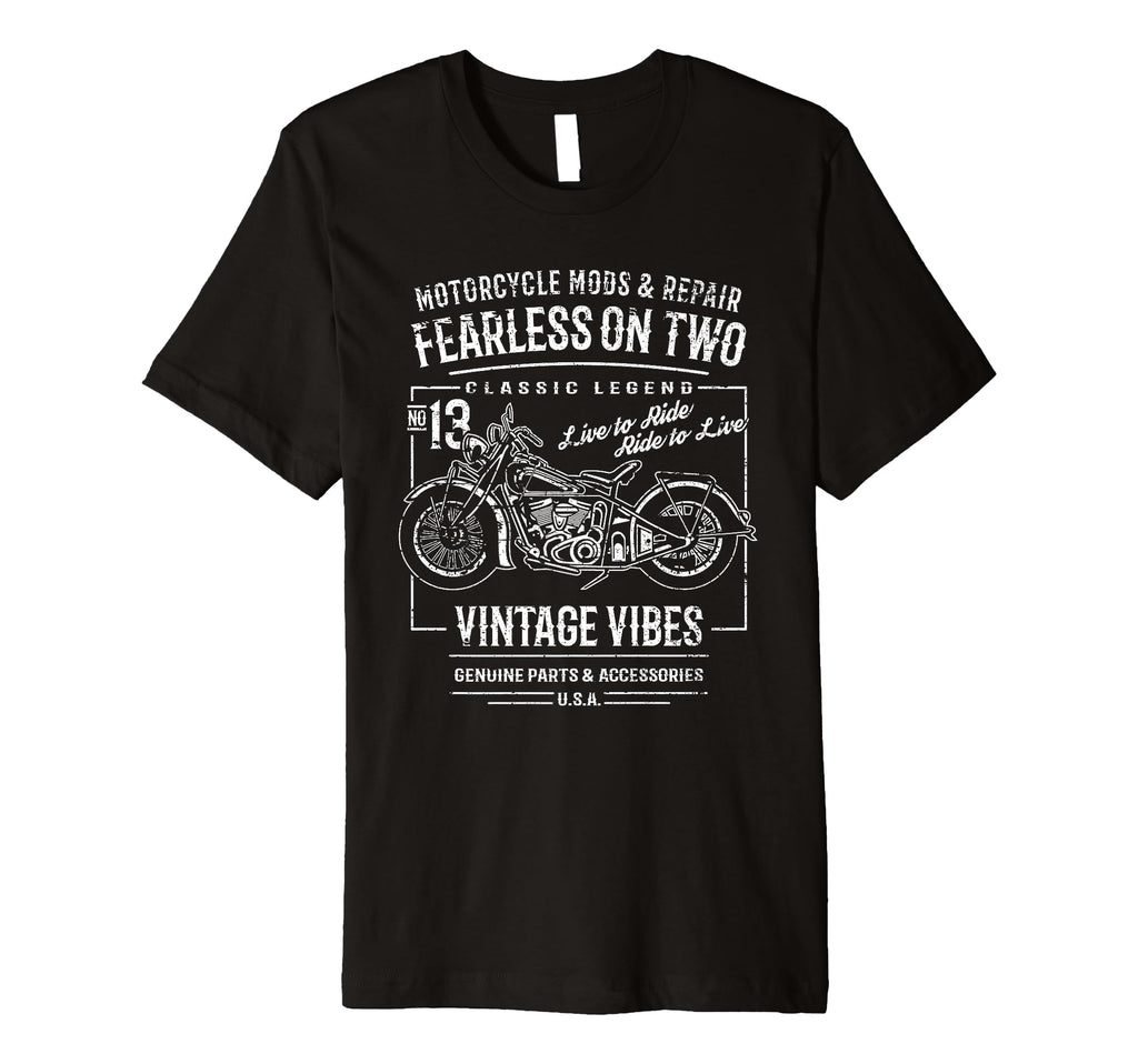Motorcycle Distressed T-Shirt - Minimalist Print Men Women - T-Shirt, Sweatshirt, Hoodie