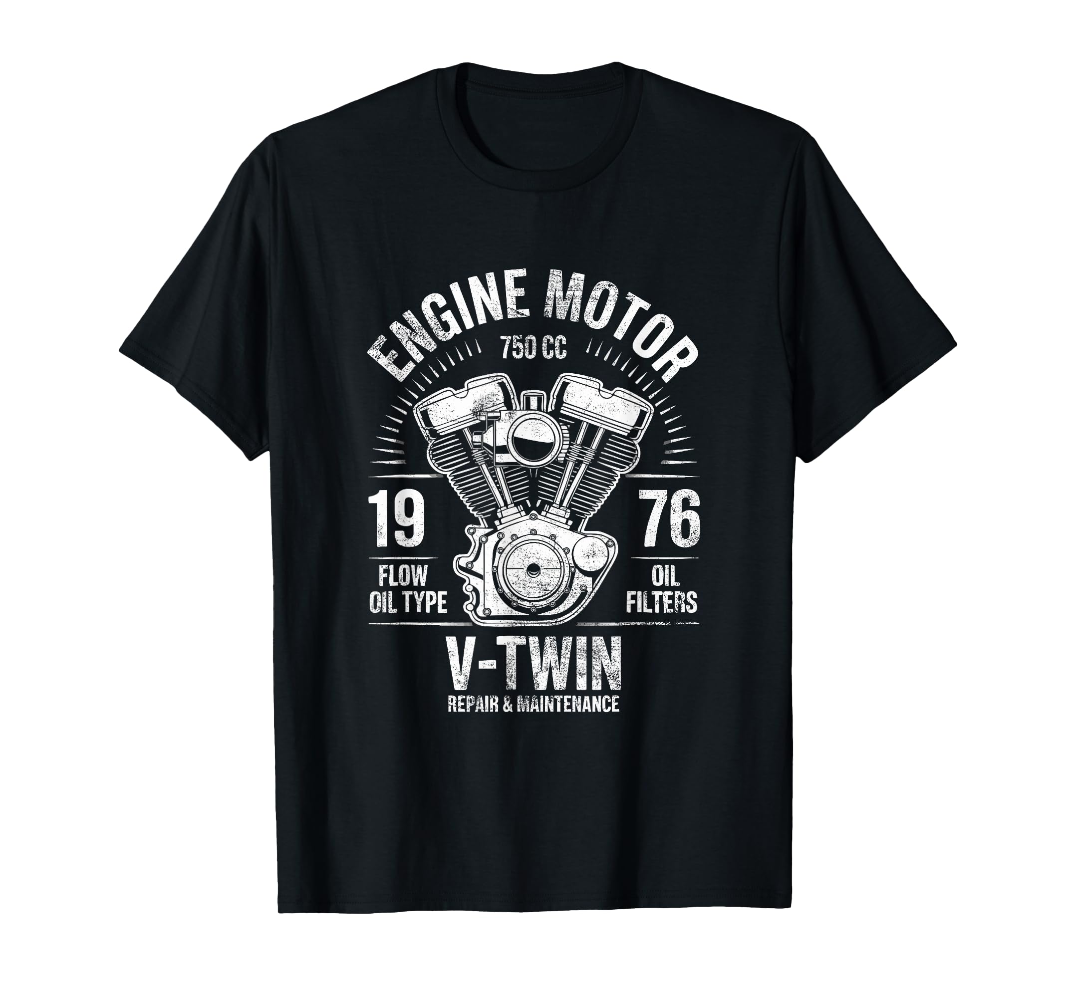 Motorcycle Engine Racer T-Shirt - Casual Everyday Wear for Adults - T-Shirt, Sweatshirt, Hoodie