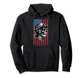 Us Flag American Motorcycle Biker Hoodie - Trendy Graphic Unisex - T-Shirt, Sweatshirt, Hoodie
