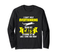 Cat Lover Overthinker Pet T-Shirt - Minimalist Print for Adults - T-Shirt, Sweatshirt, Hoodie