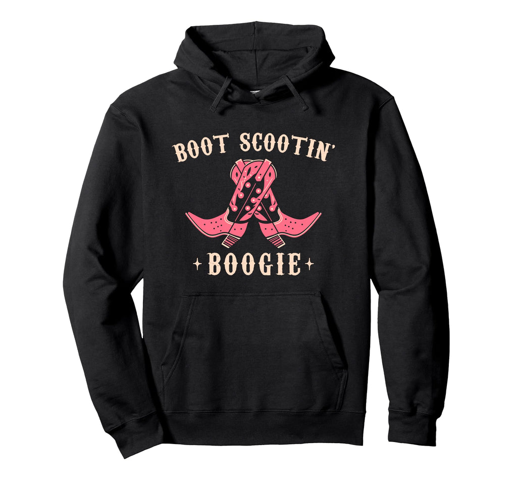 Boot Scootin Boogie Western Cowboys Hoodie - Novelty Apparel for Adults - T-Shirt, Sweatshirt, Hoodie