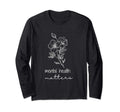 Mental Health Matters Wildflower Boho T-Shirt - Novelty Apparel for Adults - T-Shirt, Sweatshirt, Hoodie