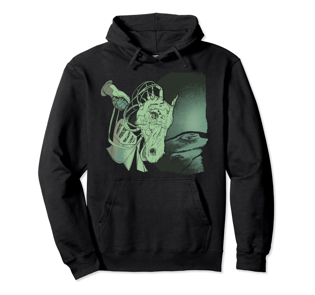 Synthwave 80S Anime Horse Science Hoodie - Trendy Graphic for Adults - T-Shirt, Sweatshirt, Hoodie