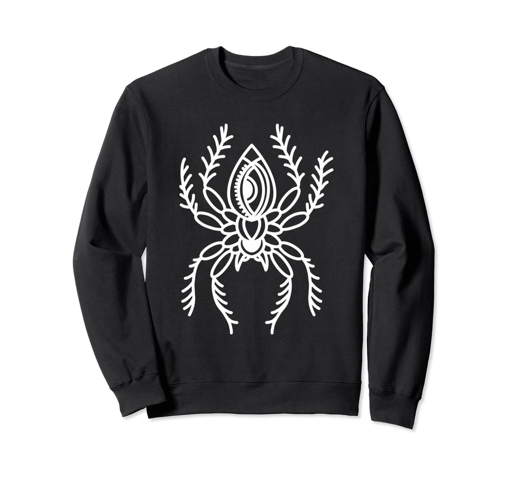 American Traditional Spider Outline Sweatshirt - Streetwear Style Unisex - T-Shirt, Sweatshirt, Hoodie