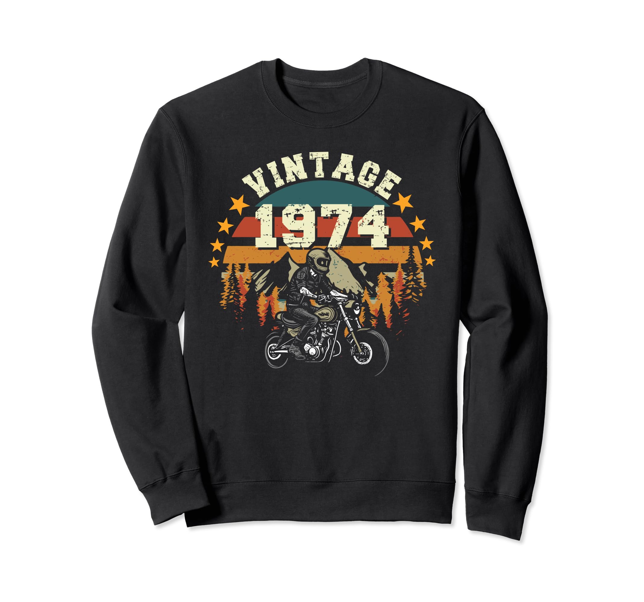 1974 Motorcycle 49Th Birthday Tees 49 Sweatshirt - Graphic Print Men Women - T-Shirt, Sweatshirt, Hoodie