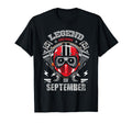 Biker Born September Motorcycle T-Shirt - Aesthetic Graphic for Adults - T-Shirt, Sweatshirt, Hoodie