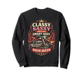 Motorcycle Biker Classy Sassy And Sweatshirt - Graphic Print Unisex - T-Shirt, Sweatshirt, Hoodie