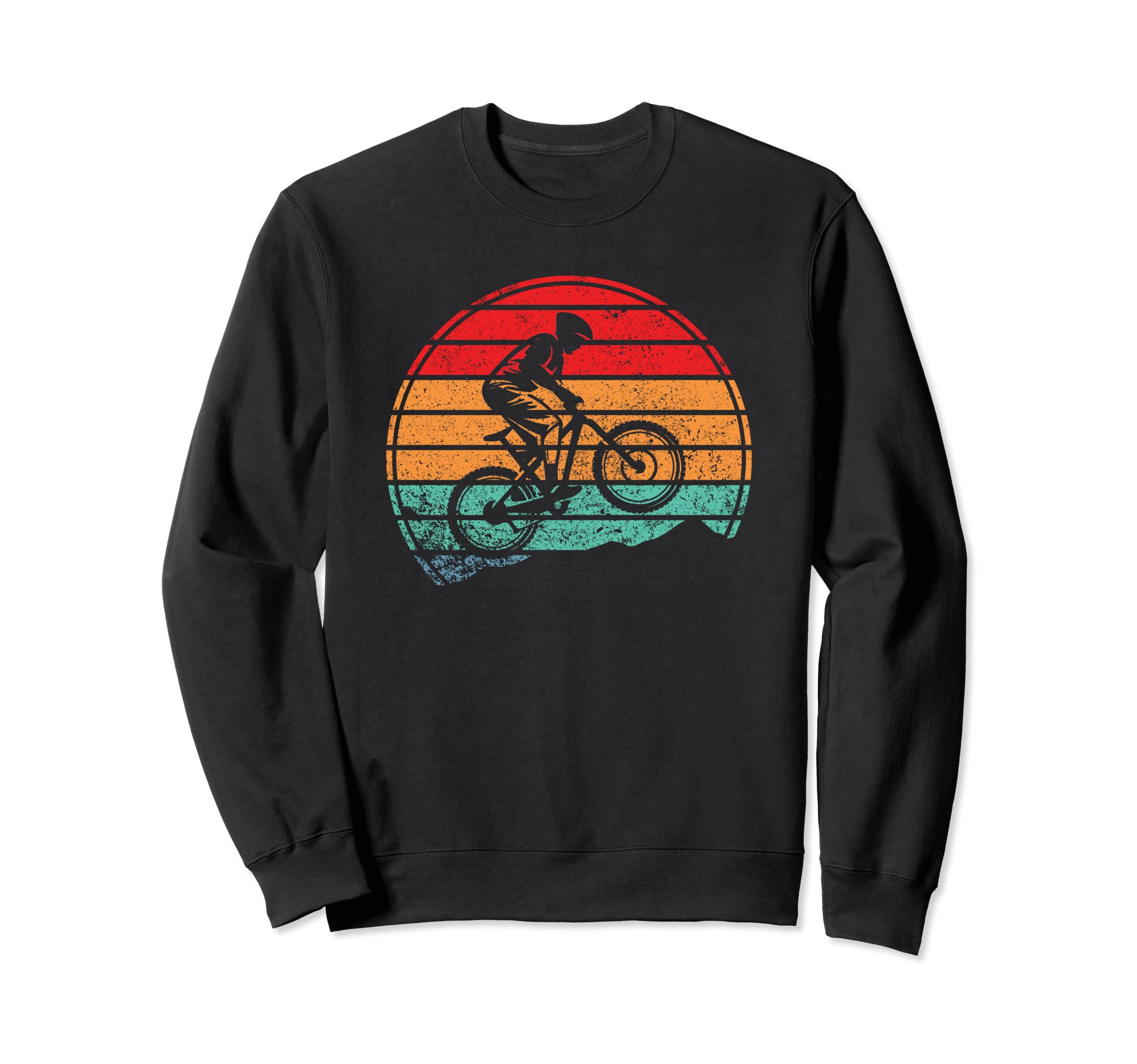 Distressed Mountain Bike Mtb Sweatshirt - Novelty Apparel Men Women - T-Shirt, Sweatshirt, Hoodie