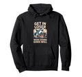 Funny Shark Boat Attack Get Loser Hoodie - Custom Art Print Unisex - T-Shirt, Sweatshirt, Hoodie