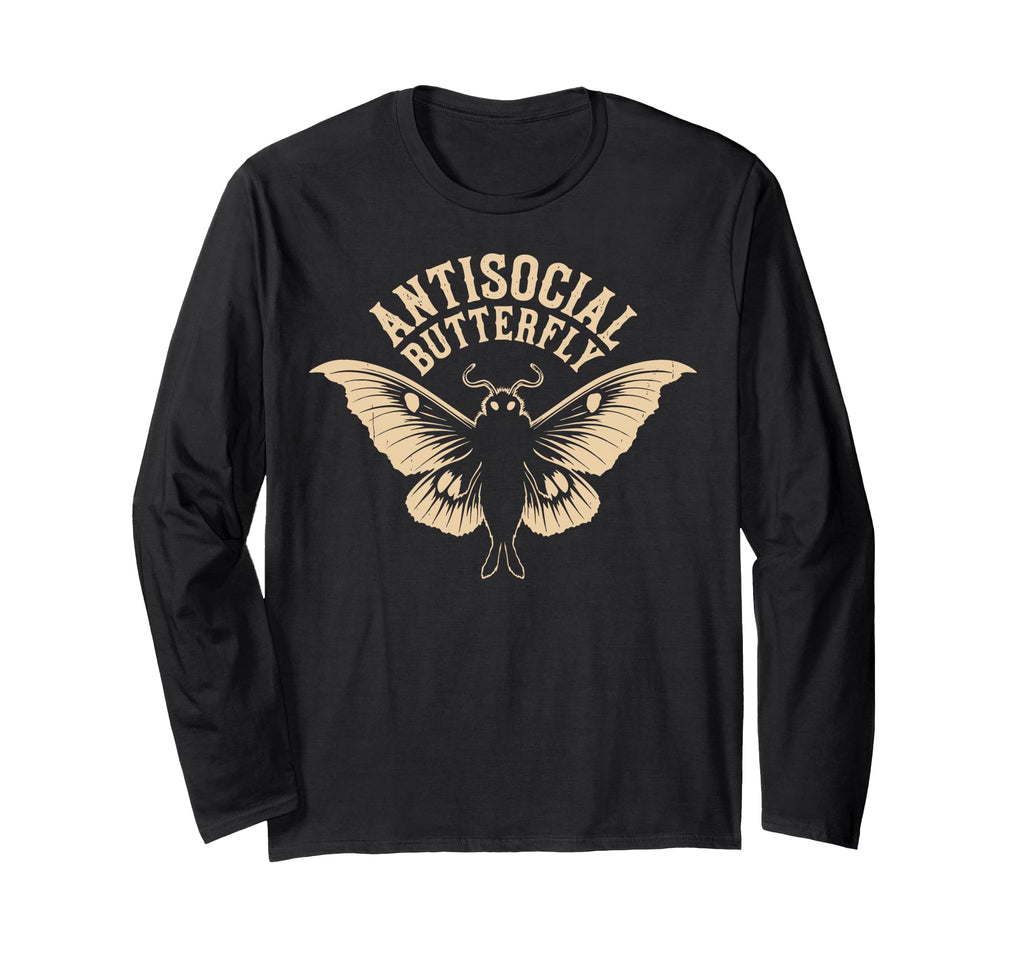 Antisocial Butterfly T-Shirt - Unique Graphic Men Women - T-Shirt, Sweatshirt, Hoodie