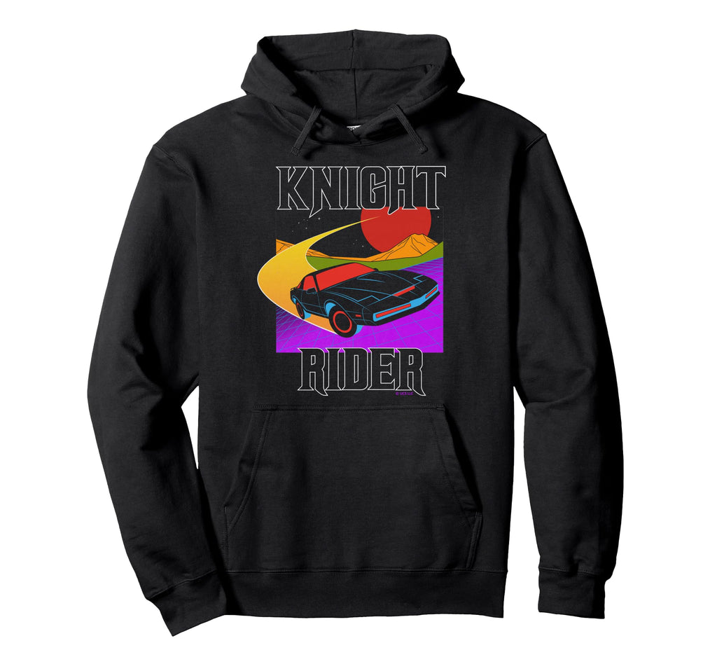 Knight Rider Neon Car Sunset Hoodie - Streetwear Style Men Women - T-Shirt, Sweatshirt, Hoodie