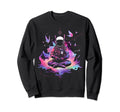 Synthwave Astronaut Cyberpunk 80S Sci Sweatshirt - Minimalist Print Unisex - T-Shirt, Sweatshirt, Hoodie