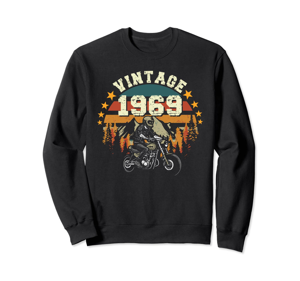 1969 Motorcycle 54Th Birthday Tees Sweatshirt - Minimalist Print Men Women - T-Shirt, Sweatshirt, Hoodie