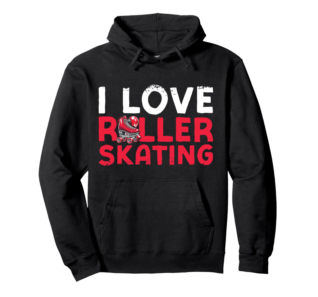 Roller Skating Skate 1970S I Love Roller Hoodie - Graphic Print for Adults - T-Shirt, Sweatshirt, Hoodie